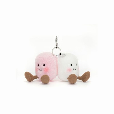 Jellycat Pair of Marshmallows Bag Charm Australia | 529864MSJ